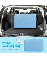 Gouun Boys Travel Portable Bed Side Sleeper Bassinet Crib with Carrying Bag