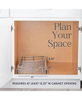 Florida Brands Pull Out Cabinet Organizer with Chrome Finish x 17 In