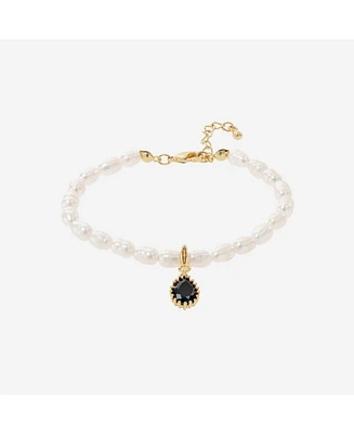 Bearfruit Jewelry Memories Base Cultured Pearl Bracelet with Ombre Charm