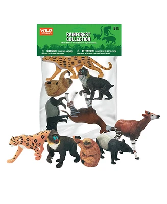Wild Republic Polybag Rainforest Figurines, 5 Pieces