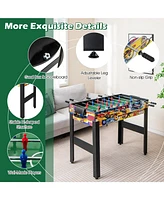 Gouun 12-in-1 Combo Game Table Set with Foosball Air Hockey Pool Chess and Ping Pong