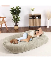 gaomon Dog Bed for People Adults, 71"x48"x14" Giant Pet Bed for Humans