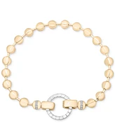 Audrey by Aurate Diamond Beaded Bracelet (1/8 ct. t.w.) in Gold Vermeil & Sterling Silver, Exclusively at Macy's