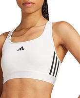 Adidas Women's Power react t Hyperglam Medium-Support Training Bra