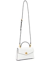 Lauren Ralph Farrah Small Leather Satchel