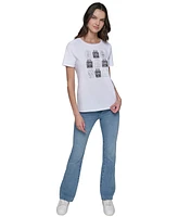 Karl Lagerfeld Paris Women's Perfume-Graphic T-Shirt