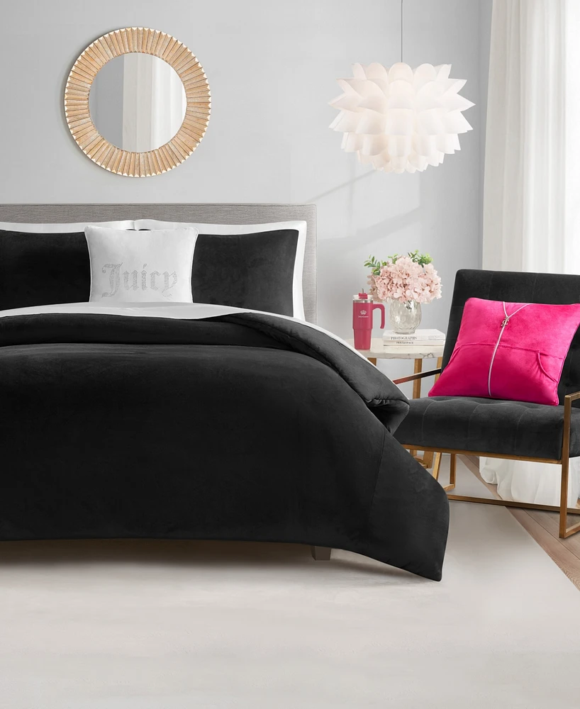 Juicy Couture Velour 4-Pc. Comforter Set, Twin/Twin Xl