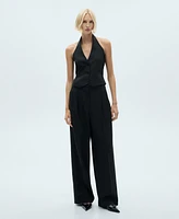 Mango Women's Halter Suit Vest