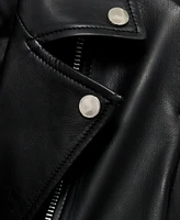 Mango Women's Leather Biker Jacket