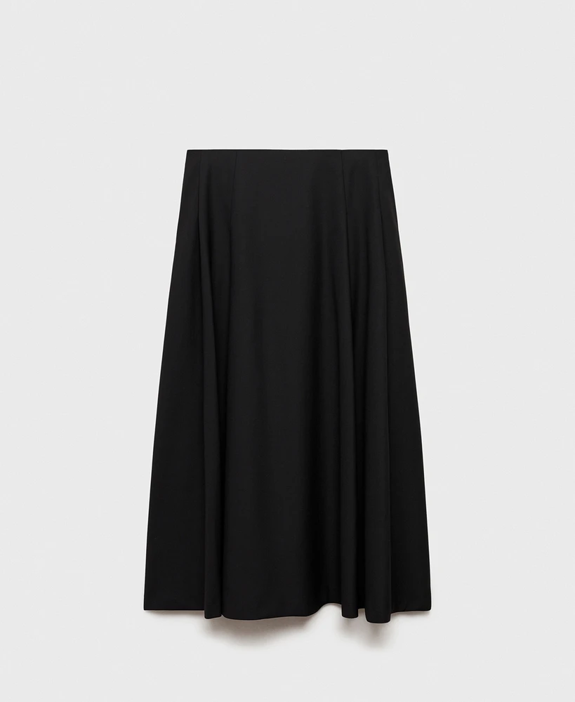 Mango Women's Long Flared Skirt