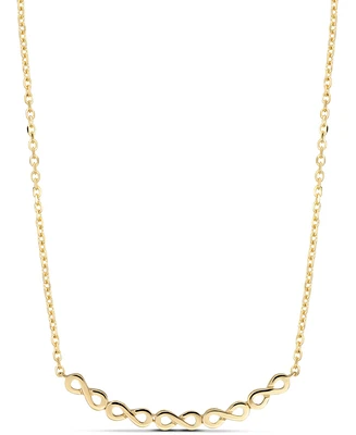 Devata Infinity Chain Necklace in 14K Gold, 16 in adj to 18 in, approx. 4.1 grams