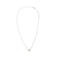 Mini Solid Star Of David Necklace 14K