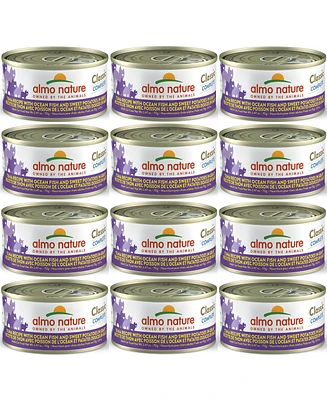 Almo Nature Classic Complete Cat 12pk (2.47oz): Tuna Recipe Ocean Fish & Sweet Potatoes In Gravy