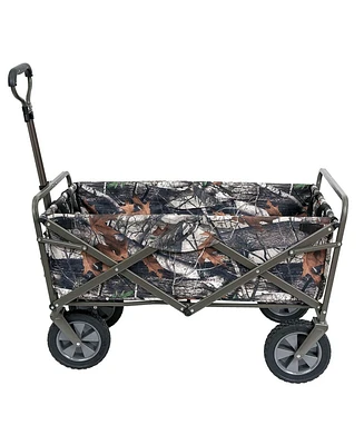 Mac Sports Collapsible Folding Outdoor Utility Garden Camping Wagon Cart, Camo