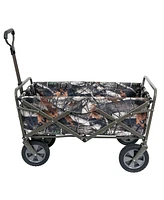 Mac Sports Collapsible Folding Outdoor Utility Garden Camping Wagon Cart, Camo