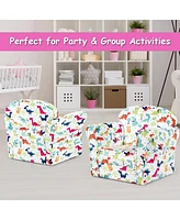 Gouun Household Toddler Furnishings Children Armrest Cute Lovely Single Sofa