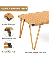 Gouun Folding Camping Table Picnic with Storage Bag and Waterproof Desktop