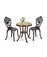 Gouun 3-Piece All-Weather Cast Aluminum Patio Bistro Set