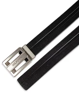 Tommy Hilfiger Men's Flex Stretch Cut Out Plaque Compression Buckle Belt