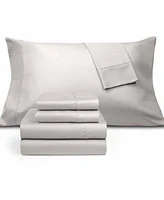 Fairfield Square Collection Brookline 1400 Thread Count Light Grey 6 Pc. Sheet Sets Exclusively At Macys