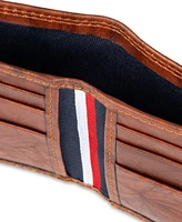 Tommy Hilfiger Men's Rfid Huck Leather Slim Fold Wallet