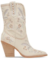 Dolce Vita Women's Jessey Floral Embroidered Heeled Western Dress Boots