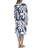 Raviya Women's Printed Shirtdress Cover-Up