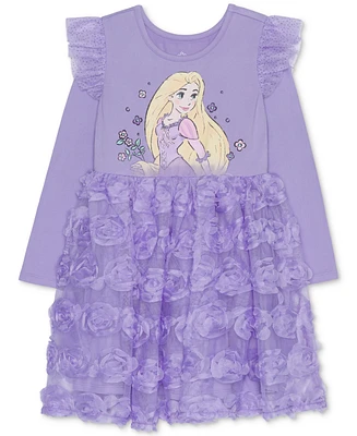 Disney Toddler & Little Girls Sweet Rapunzel Long-Sleeve Dress