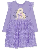 Disney Toddler & Little Girls Sweet Rapunzel Long-Sleeve Dress