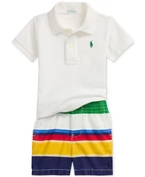 Polo Ralph Lauren Baby Mesh Shirt & Woven Shorts Set