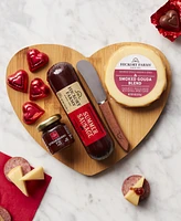 Hickory Farms Valentine's Day Charcuterie Board Gift Set, 9 Piece