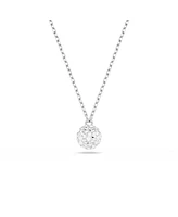 Swarovski Round Cut and Sphere Rhodium Plated Dextera Pendant Necklace