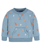 Gerber Toddler Boys Blue Leaves Sweatshirt & Pant Set