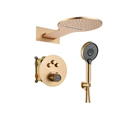 Casainc Thermostatic Rainfall Shower System with Rough in-Valve