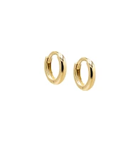 Thin Solid Cartilage Huggie Earring 14k - gold