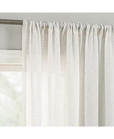 No. 918 Amalfi Linen Blend Semi-Sheer Rod Pocket Curtain Panel