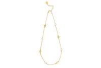 Rivka Friedman Cubic Zirconia Chain and Bead Station Necklace