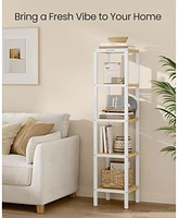 Slickblue 5-Tier Bathroom Shelf and Standing Kitchen Rack for Storage and Organization