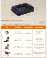 Slickblue Orthopedic Dog Sofa Bed for Medium Dogs – Waterproof Pet with Removable Washable Cover