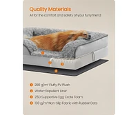 Slickblue Orthopedic Dog Bed for Medium Dogs, Waterproof Sofa Bed with Removable Washable Cover