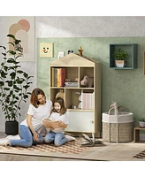 Qaba Kids Bookshelf and Toy Storage for Playroom, Children's Room