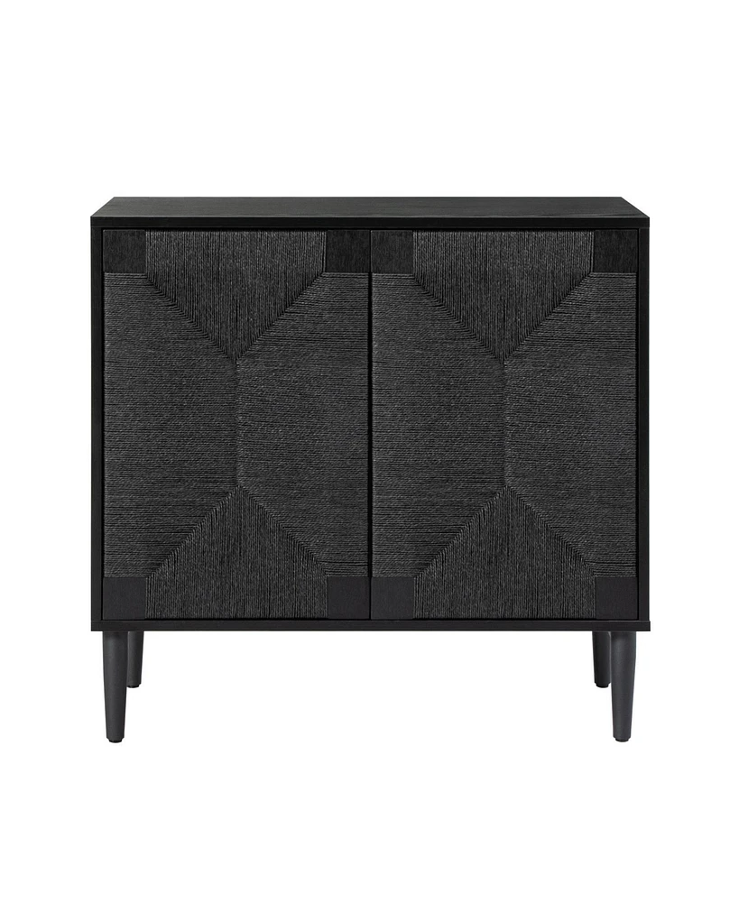 Hulala Home Varasso Transitional 30"Tall 2-Door Accent Cabinet with Adjustable Shelves