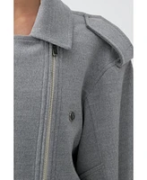 Nocturne Women's Oversized Double-Breasted Coat
