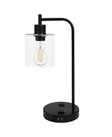 Lavish Home 16.14" Touch Control Table Lamp