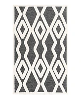 Bayshore Home Textured Tones Trellis 5'3"x8' Area Rug