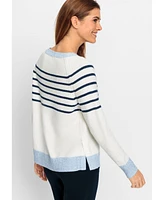 Olsen Women's Striped Sweater