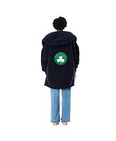 Jill Martin Men's and Women's The Best Lounger World Boston Celtics Oversized Open-Front Hoodie Sweater