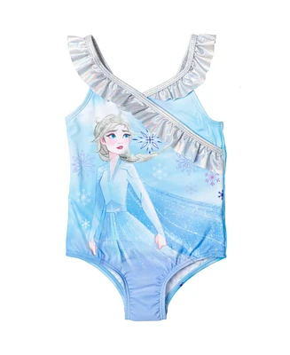 Frozen Toddler Girls Disney Elsa Anna One Piece Bathing Suit to