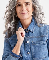 Style & Co Women's Relaxed Denim Jacket, Exclusively at Macy's