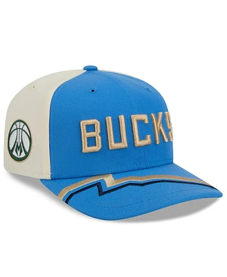 New Era Men's Blue Milwaukee Bucks 2024/25 City Edition 9SEVENTY Stretch-Snap Hat